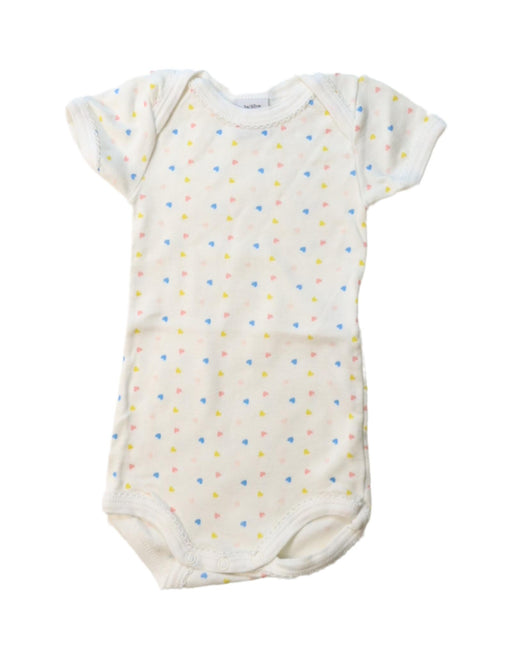 A Multicolour Short Sleeve Bodysuits from Petit Bateau in size 0-3M for girl. (Front View)