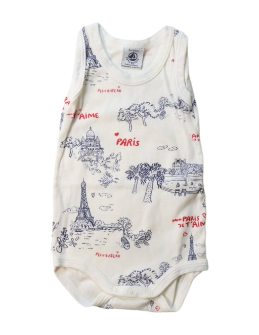 A Multicolour Sleeveless Bodysuits from Petit Bateau in size 0-3M for boy. (Front View)