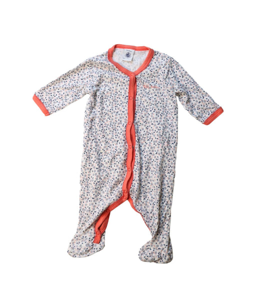 A Multicolour Onesies from Petit Bateau in size 0-3M for girl. (Front View)