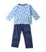 A Multicolour Pyjama Sets from Petit Bateau in size 2T for boy. (Back View)