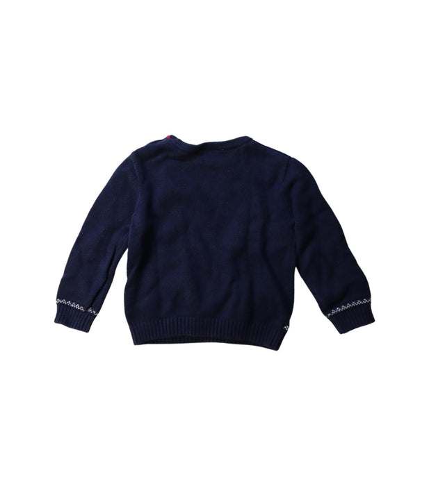 A Multicolour Sweatshirts from The Little White Company in size 18-24M for boy. (Back View)