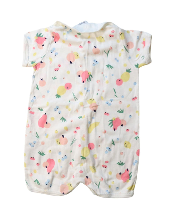 A Multicolour Short Sleeve Rompers from Petit Bateau in size 3-6M for girl. (Back View)