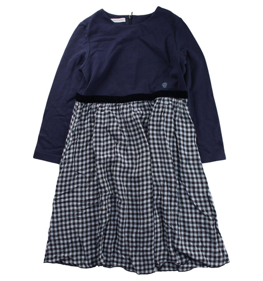 A Blue Long Sleeve Dresses from I Pinco Pallino in size 10Y for girl. (Front View)