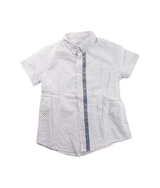 A Blue Short Sleeve Shirts from I Pinco Pallino in size 8Y for boy. (Front View)