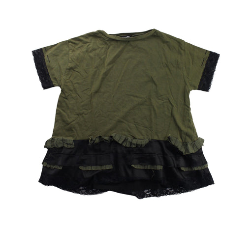 A Green Short Sleeve Tops from Diesel in size 10Y for girl. (Front View)