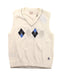 A White Sweater Vests from Penguin by Munsingwear in size 7Y for boy. (Front View)