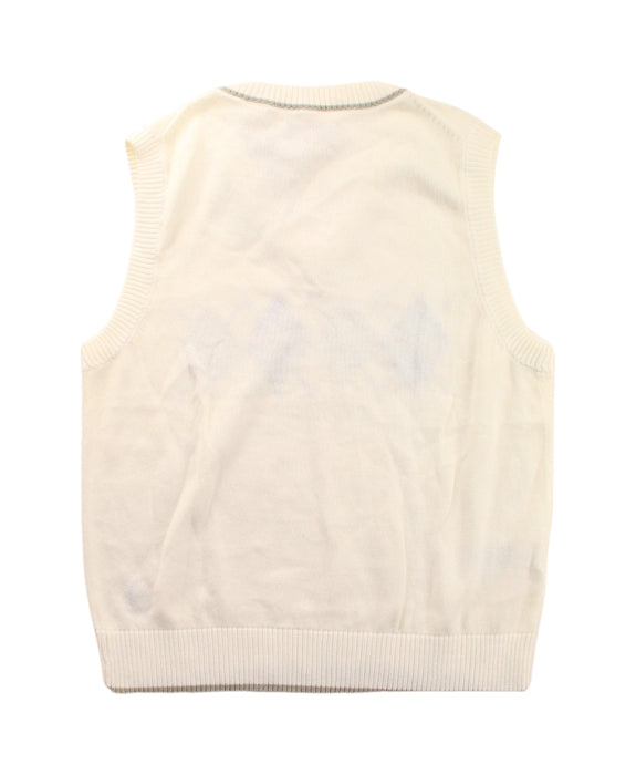 A White Sweater Vests from Penguin by Munsingwear in size 7Y for boy. (Back View)