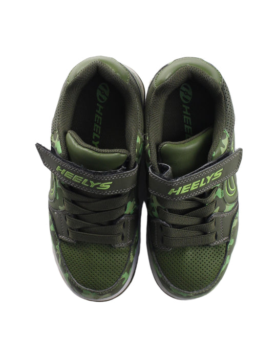 A Green Sneakers from Heelys in size 9Y for boy. (Back View)