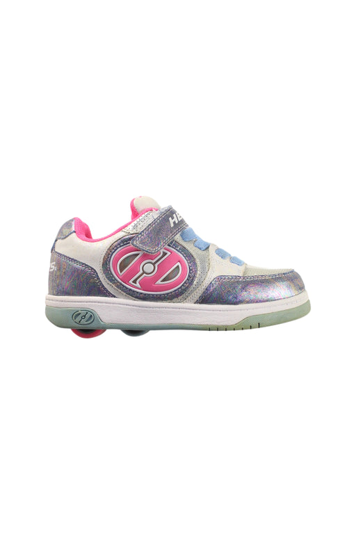 A Silver Sneakers from Heelys in size 9Y for girl. (Front View)