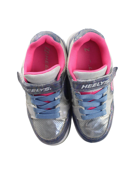 A Silver Sneakers from Heelys in size 9Y for girl. (Back View)