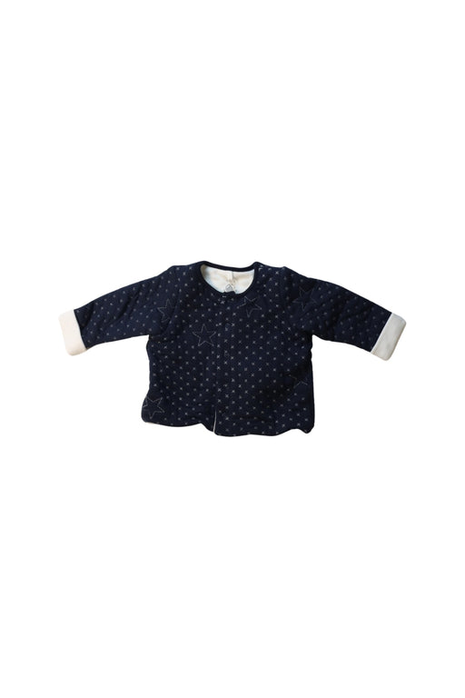 A Black Cardigans from Petit Bateau in size 3-6M for girl. (Front View)