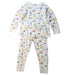 A Multicolour Pyjama Sets from Petit Bateau in size 4T for boy. (Front View)