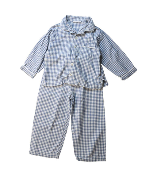 A Blue Pyjama Sets from The Little White Company in size 2T for boy. (Front View)