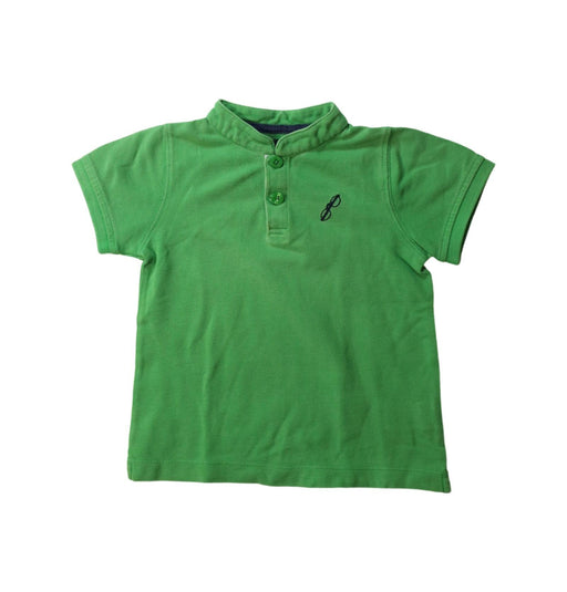 A Green Short Sleeve Polos from Shanghai Tang in size 2T for boy. (Front View)