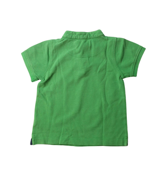A Green Short Sleeve Polos from Shanghai Tang in size 2T for boy. (Back View)