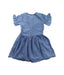 A Blue Short Sleeve Dresses from Noa Noa Miniature in size 3T for girl. (Back View)