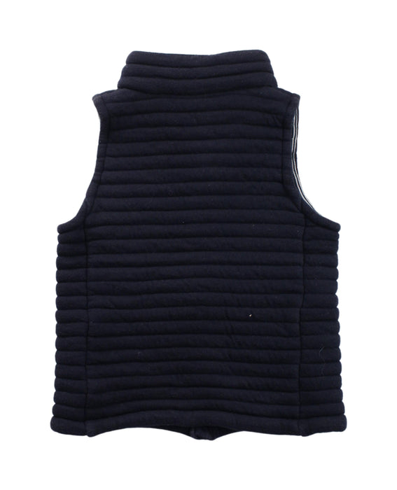A Blue Outerwear Vests from Petit Bateau in size 3T for boy. (Back View)