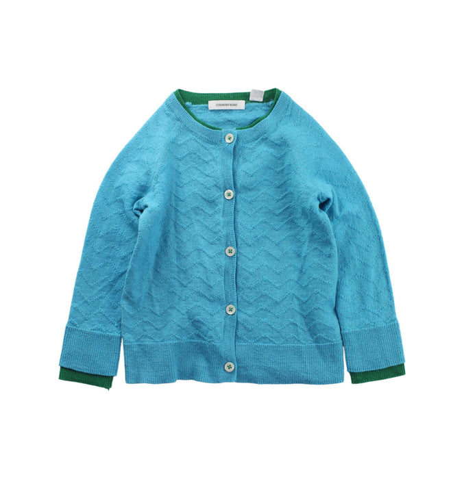 A Blue Cardigans from Country Road in size 3T for boy. (Front View)