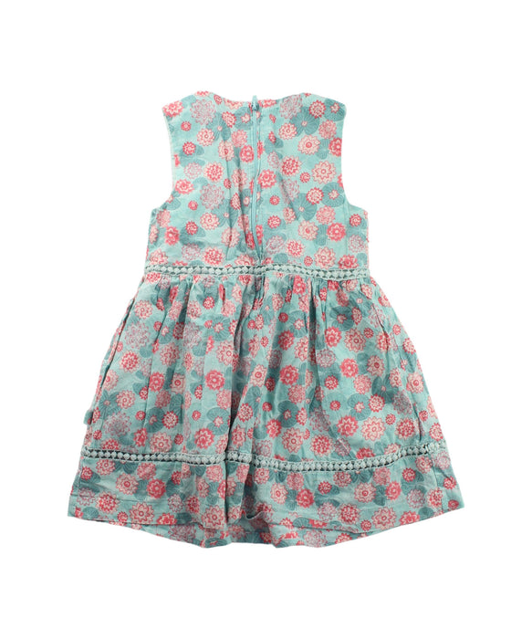 A Green Sleeveless Dresses from Sergent Major in size 3T for girl. (Back View)