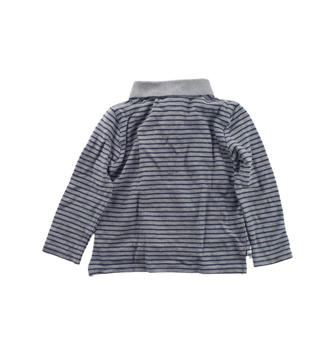 A Blue Long Sleeve Polos from The Little White Company in size 12-18M for boy. (Back View)