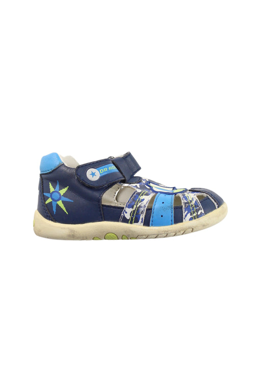 A Blue Sandals from Dr. Kong in size 18-24M for boy. (Front View)