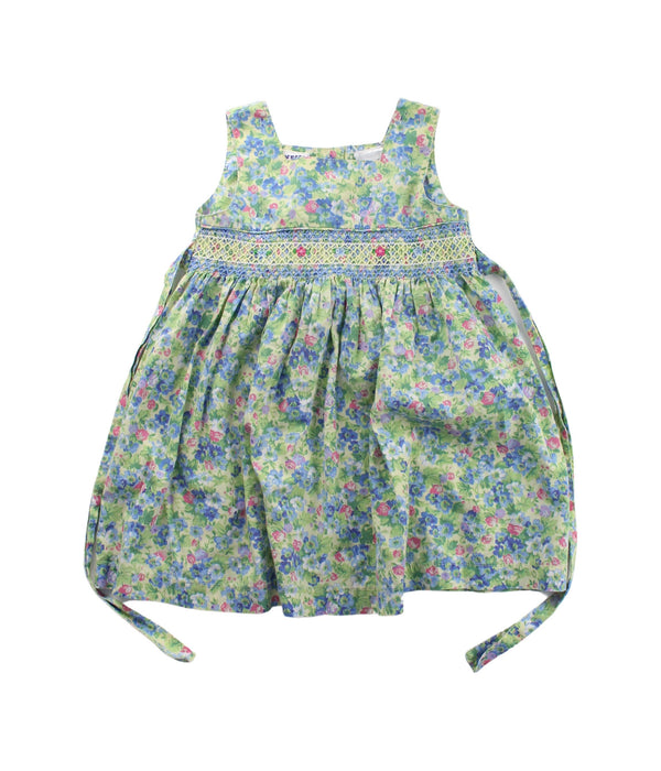 A Green Sleeveless Dresses from Blueberi Boulevard in size 3T for girl. (Front View)