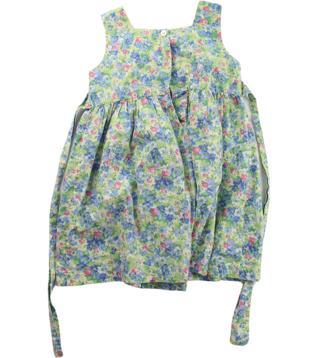 A Green Sleeveless Dresses from Blueberi Boulevard in size 3T for girl. (Back View)