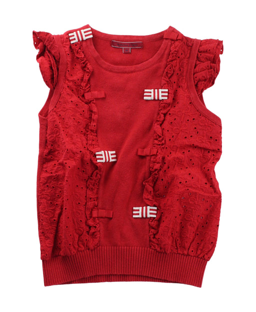 A Red Sweater Vests from Nicholas & Bears in size 4T for girl. (Front View)