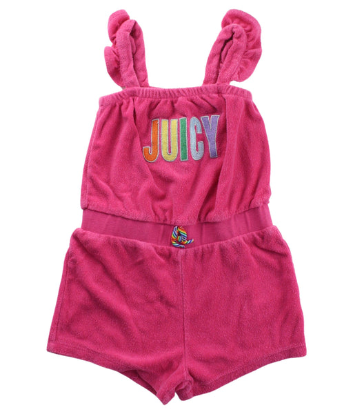 A Pink Sleeveless Rompers from Juicy Couture in size 4T for girl. (Front View)