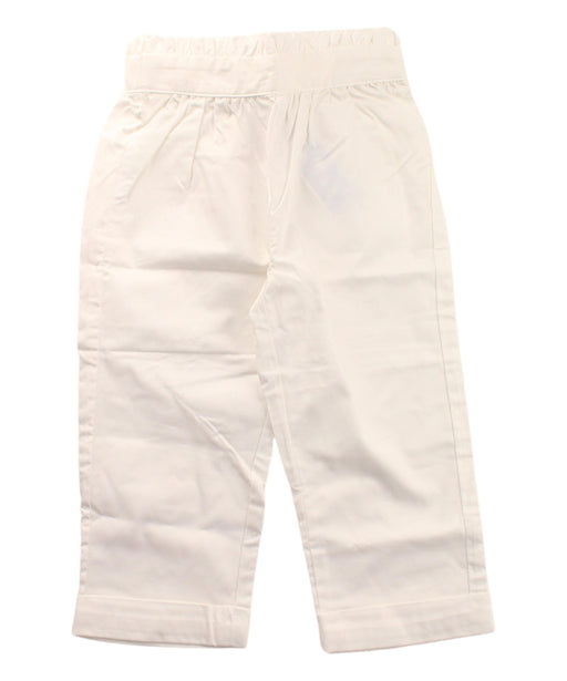 A White Casual Pants from Jacadi in size 2T for girl. (Front View)