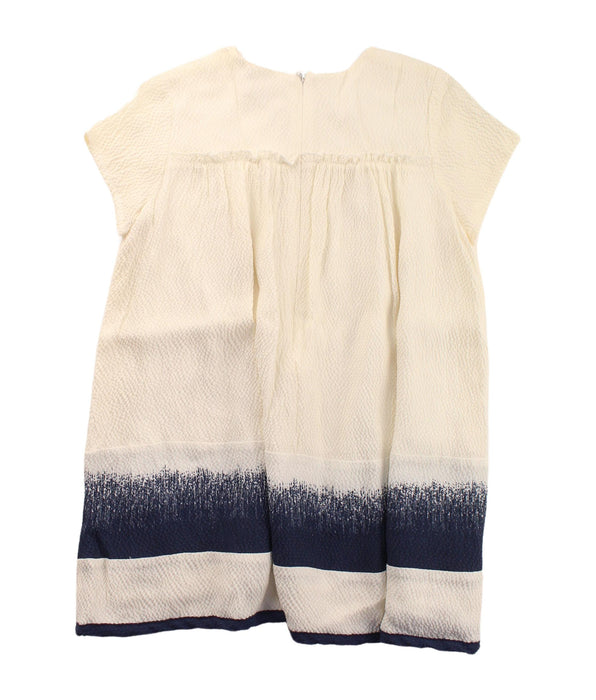 A White Short Sleeve Dresses from Chloe in size 3T for girl. (Back View)