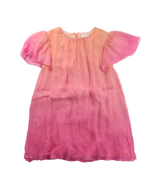 A Pink Short Sleeve Dresses from Chloe in size 3T for girl. (Front View)