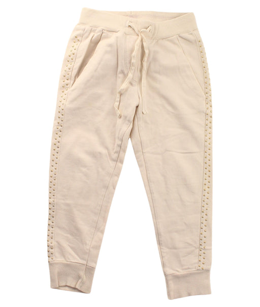 A White Casual Pants from Monnalisa in size 3T for girl. (Front View)
