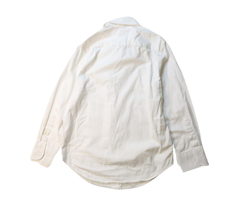 A White Long Sleeve Shirts from Crewcuts in size 6T for boy. (Back View)