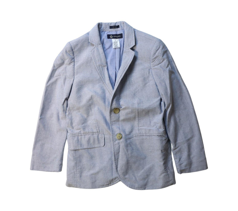A Grey Blazers from Crewcuts in size 6T for boy. (Front View)