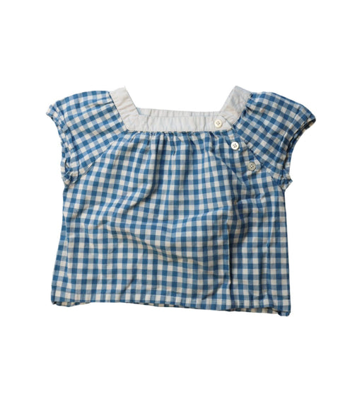 A Blue Short Sleeve Tops from Olive Juice in size 4T for girl. (Front View)