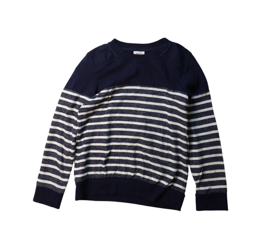 A Navy Crewneck Sweatshirts from Seed in size 6T for boy. (Front View)