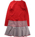 A Red Long Sleeve Dresses from I Pinco Pallino in size 10Y for girl. (Back View)