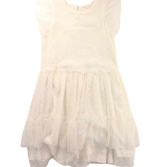 A White Short Sleeve Dresses from Crewcuts in size 8Y for girl. (Front View)
