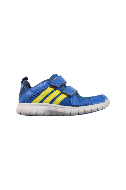 A Blue Sneakers from Adidas in size 5T for boy. (Front View)