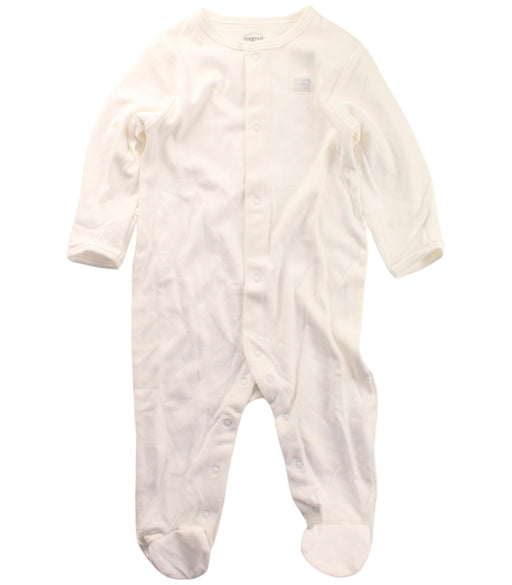 A White Onesies from Mamas & Papas in size 6-12M for neutral. (Front View)