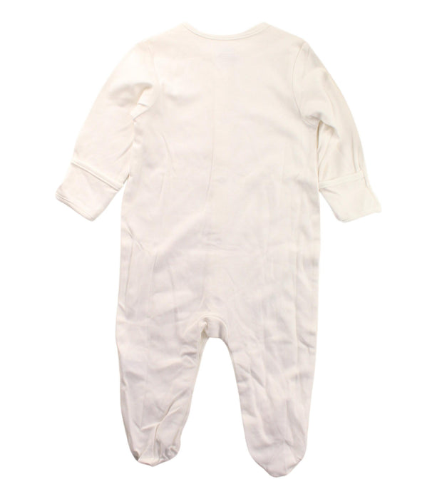 A White Onesies from Mamas & Papas in size 6-12M for neutral. (Back View)