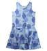 A Blue Sleeveless Dresses from Mini Rodini in size 7Y for girl. (Front View)