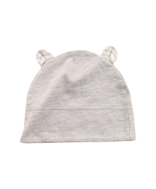A White Beanies from The Little White Company in size 12-18M for neutral. (Front View)