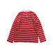 A Red Long Sleeve Tops from Petit Bateau in size 5T for girl. (Back View)