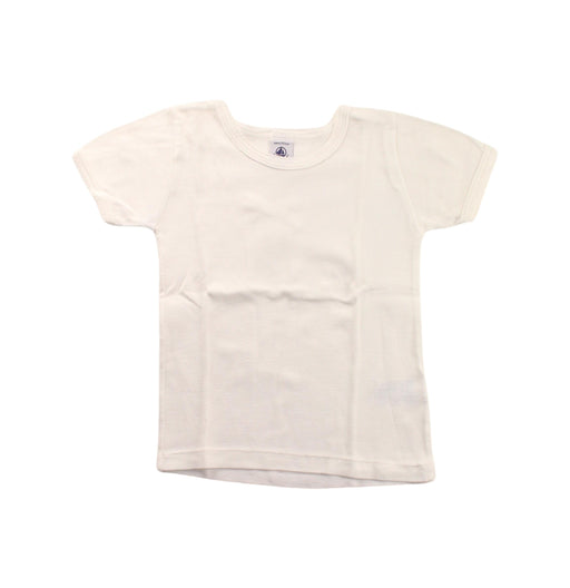 A White Short Sleeve T Shirts from Petit Bateau in size 4T for neutral. (Front View)