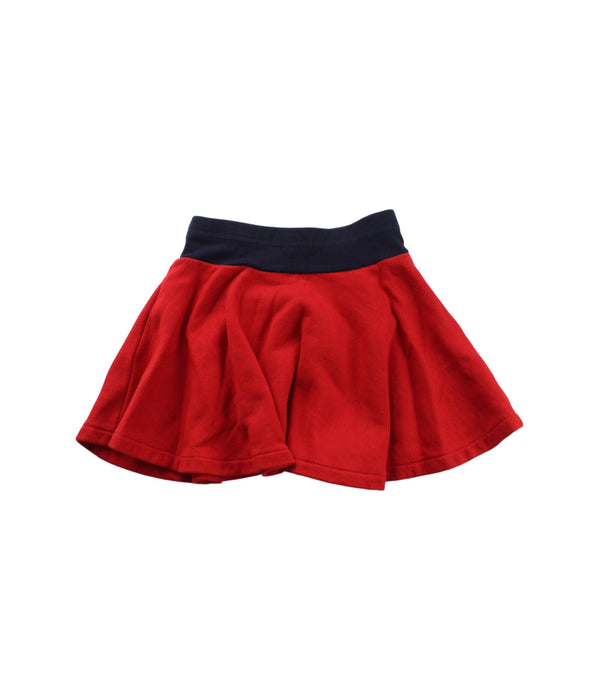 A Red Short Skirts from Petit Bateau in size 3T for girl. (Back View)