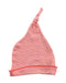 A Red Winter Hats from Petit Bateau in size 0-3M for boy. (Back View)