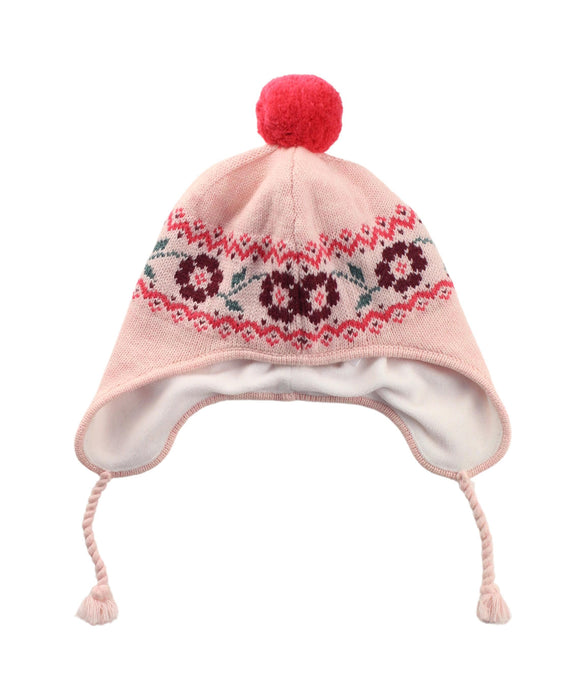 A Pink Winter Hats from Petit Bateau in size O/S for girl. (Front View)