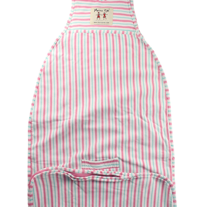 A Pink Sleepsacs from Merino Kids in size 2T for girl. (Back View)